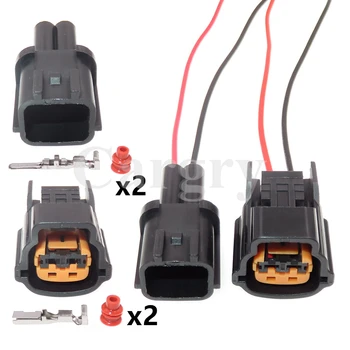 1 Комплект автомобильных адаптеров 2P Для электрического разъема автомобиля Hyundai 6098-0137 с автоматической штекерной розеткой