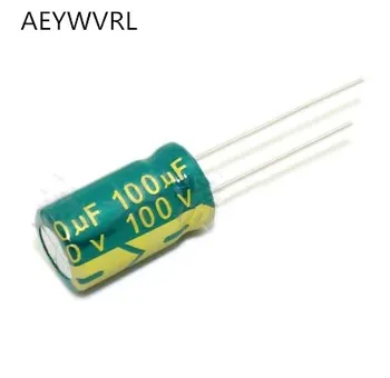 Высокочастотный конденсатор 100 мкФ 100 В 10*16 мм электролитические конденсаторы 100V100UF