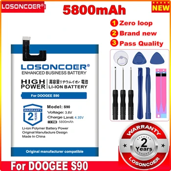0 Цикл 100% Новый 5800 мАч для Doogee S90 Замена батареи для мобильного телефона Doogee S90 pro