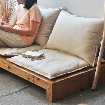 Деревянная диванная подушка в японском стиле, подушка для приклада, подушка для игры на земле, подушка для медитации, эркер для медитации, татами