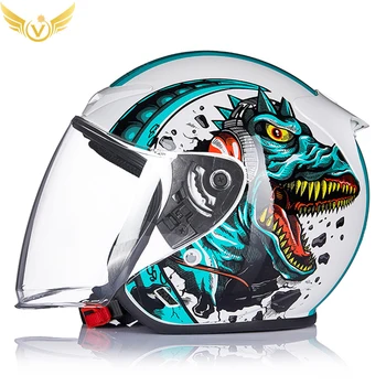 Шлем для электрического скутера Мотоциклетные принадлежности Pro Tork Мужские шлемы Kask Красивые мотоциклы С открытым лицом Для 3/4 реактивного кафе-рейсера