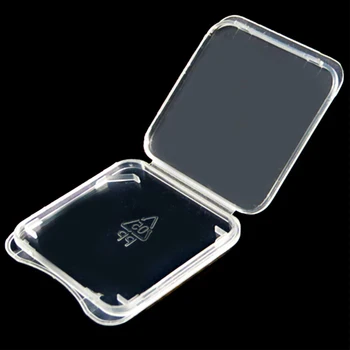 2000 шт./лот Прозрачный Стандартный чехол для карт памяти SD SDHC, Коробка для хранения, Переносная коробка для хранения SD-карты