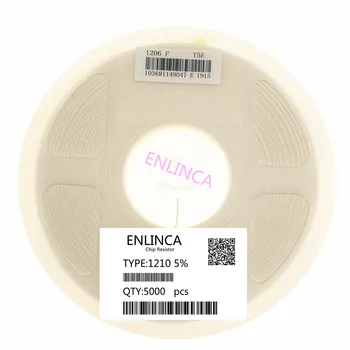 ENLINCA 5000 шт 1210 5% smd чип-резистор резисторы 0R-10M 1/2 Вт 1R 10R 22R 33R 47R 100R 150R 220R 470R 1R 10R 1K 10K 10R