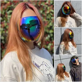 Новые цветные солнцезащитные очки, космическая маска, противотуманная маска для лица, женская Мужская защитная маска от брызг, очки с покрытием