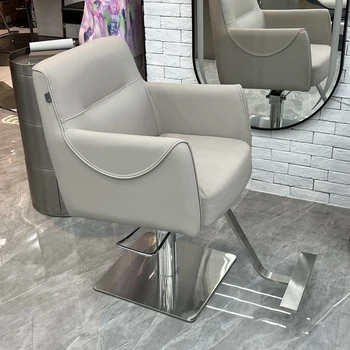 Дизайнерские Эстетические парикмахерские кресла, Парикмахерский стул для красоты, Поручни, Парикмахерские кресла, Комфортный стул, Шезлонг, мебель QF50BC