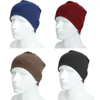 Теплая Утолщенная зимняя шапочка, модный головной убор, Велосипедная шапка-Тюрбан, мягкий капот для женщин и мужчин
