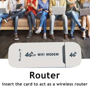 4G LTE Беспроводной USB-ключ, модем 150 Мбит/с, WiFi-адаптер, 4G-карта, маршрутизатор, мобильный портативный Wifi, 4G-карта, маршрутизатор для домашнего офиса