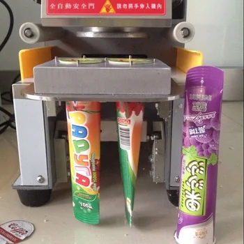 Подгонянная машина для запайки чайных чашек Calippo Tube Sealer Packing Упаковочная пленка для пищевых продуктов
