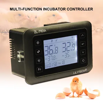 Цифровой Регулятор температуры и влажности Инкубатора Yieryi ZL-7901A Инкубатор для яиц с ПИД-Регулятором Температуры 100-240 В (В)