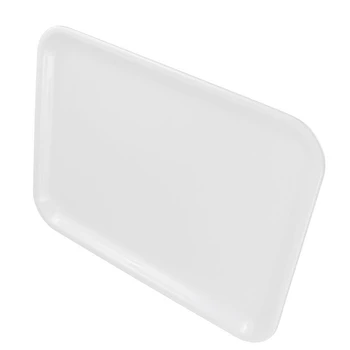Сервировочный лоток прямоугольной формы Длиной 10X, 10 дюймов Из пластика белого цвета