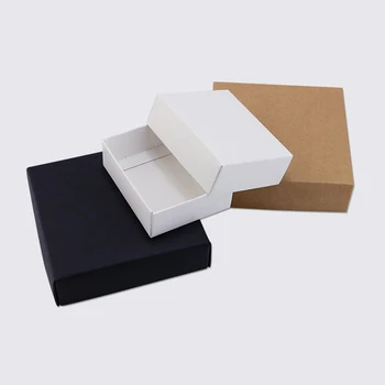 20 шт. натуральная коричневая упаковочная коробка из крафт-бумаги, картонная коробка, коробка для упаковки мыла, свадебные сувениры, подарочная коробка для конфет