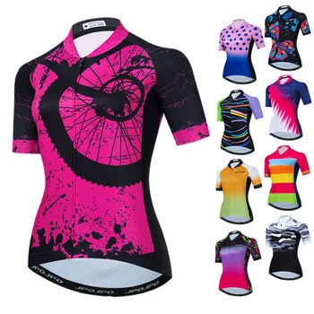 Weimostar, женские топы из джерси для велоспорта, летняя велосипедная рубашка Pro Team, Майо, Дышащая велосипедная одежда, одежда для велоспорта