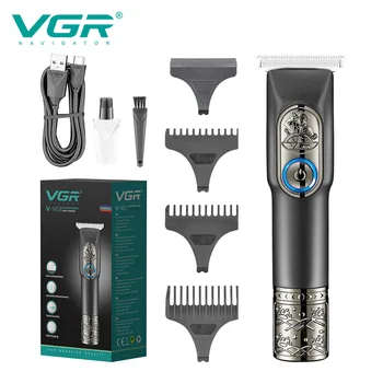 VGR триммер для волос V963 USB перезаряжаемая машинка для стрижки волос парикмахерская машинка для стрижки масляное отбеливание головы гравировка машинка для стрижки волос