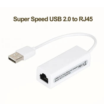 Адаптер USB 2.0 Ethernet Сетевая карта USB к Интернету RJ45 Lan для Mac OS Android Планшет для ПК ноутбук Windows 7 8 10