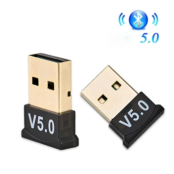 5.0 Bluetooth-совместимый адаптер USB-передатчик для компьютера PC Receptor Ноутбук Наушники Аудио Принтер Приемник ключа передачи данных
