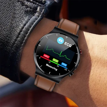 2022 ЭКГ + PPG Смарт-Часы Мужские Пульсометр Часы для Измерения Артериального Давления Здоровье Фитнес-Трекер IP68 Водонепроницаемые Смарт-Часы для Android IOS