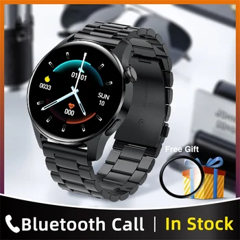 Новые мужские смарт-часы GT3 Bluetooth Call с полным сенсорным экраном, водонепроницаемый спортивный фитнес-трекер для IOS Android Huawei Smart Watch