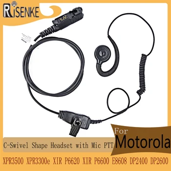 Наушник RISENKE XPR3500e Walkie Talkie для Motorola XPR3000 XPR3300 XPR3000e XPR3300e E8600 E8608 DP2400 DP2600 Радиогарнитура