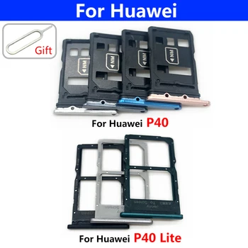 Для Huawei P40 Lite P40 Pro Слот Для SIM-карты Держатель Лотка для SD-карт Адаптер Для Huawei P40 Lite P40 Pro Держатель Лотка для sim-карты