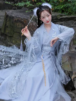 Традиционное винтажное платье феи Hanfu, Костюмированная одежда, вечернее платье для выпускного вечера, праздничное платье