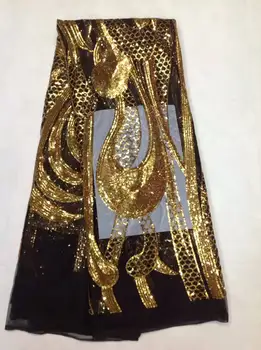 Горячая распродажа Красивая тюлевая кружевная ткань Новый Дизайн Африканская кружевная ткань из бисера с блестками для свадебных платьев JL1062