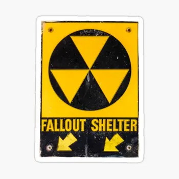 Знак убежища от радиоактивных осадков, 5 шт., автомобильные наклейки для декора, Принт, Забавное окно, гостиная, Автомобиль, Милая комната, Детские Мультяшные наклейки
