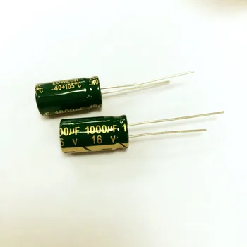 100ШТ 1000 мкФ 16 В 8X16 Алюминиевый электролитический конденсатор с НИЗКИМ ESR