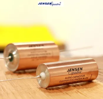 1шт Датский оригинальный конденсатор JENSEN Ares 0,01-1 мкФ/630 В из медной фольги с масляным покрытием, серебряный выводной конденсатор с медной трубкой, бесплатная доставка