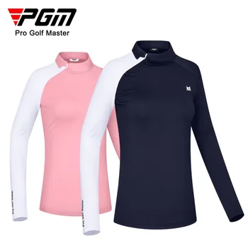 Женская летняя футболка PGM golf с длинными рукавами, солнцезащитная дышащая спортивная нижняя рубашка