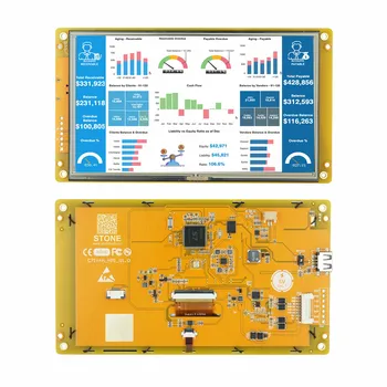 7-Дюймовый Модуль отображения LCD-TFT HMI Intelligent Серии RGB 262K с Цветной Резистивной сенсорной панелью для Управления промышленным оборудованием