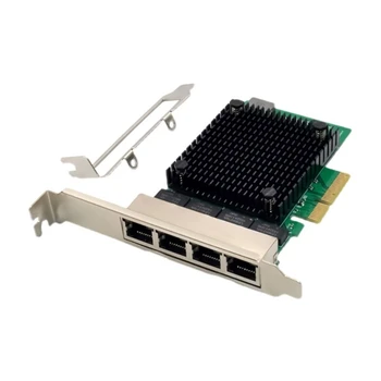 Контроллер Ethernet F3MA 4 Порта Гигабитная серверная карта PCIe 2,5 Гбит/с Гигабитная карта RTL8125B с чипом