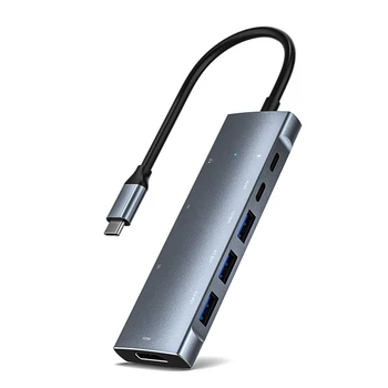 9 в 1 USB 3.0 Type C USB C концентратор для портативных ПК Mac Pro Pro с HDMI-совместимым аудио адаптером PD SD/TF 3,5 мм