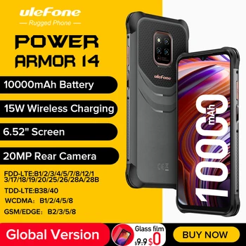 Ulefone Power Armor 14 прочный телефон 10000 мАч Android 11 2,4 G/5G WLAN 6,52 