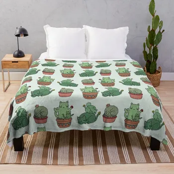 Плед Cactus Cats мягчайшее одеяло