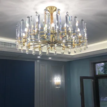 Современный хрустальный светодиодный подвесной светильник, люстра для интерьера, Светильники для кухни, столовой, гостиной, Роскошная лампа