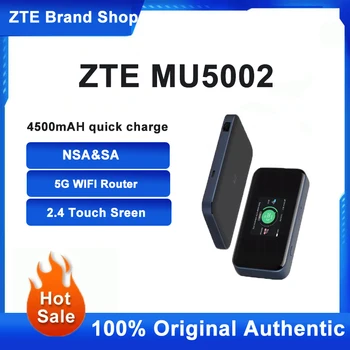 Новый Оригинальный ZTE 5G Портативный Маршрутизатор мобильной карты WiFi6 Cpe Беспроводная Сетевая карта Гигабитный Сетевой Порт MU5002 Со Слотом Для sim-карты