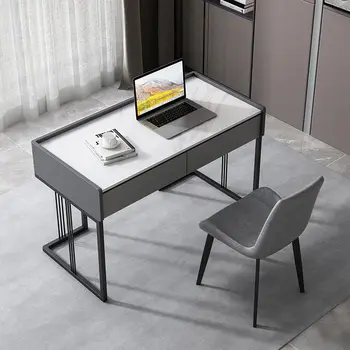 Компьютерный стол Nordic Rock board, письменный стол, домашний офис, спальня, простая светлая роскошная современная небольшая квартира с выдвижными ящиками и мебелью