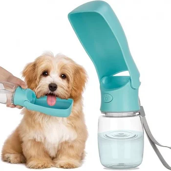 Бутылка для воды для собак - складной дозатор воды для собак для прогулок на свежем воздухе, портативная бутылка для воды для домашних животных для путешествий, герметичная, без BPA