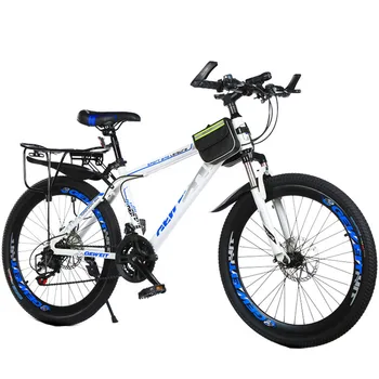 Горный велосипед 26 Дюймов, Горный велосипед для взрослых, рама из углеродистой стали, прочный и стабильный Двойной Дисковый тормоз, Езда на открытом воздухе, Первый выбор