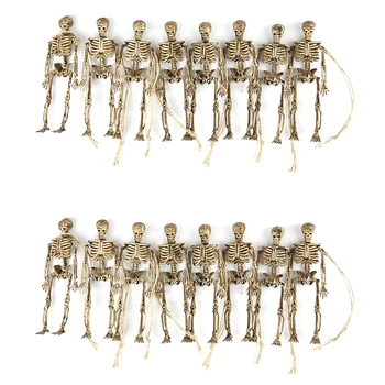 16 шт. Мини-статуэток скелетов, реквизит, принадлежности для трюков, Набор скелетов Человека 
