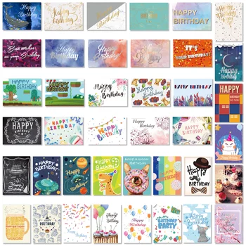 Partykindom 40 шт. поздравительных открыток с 40 шт. конвертами, креативные поздравительные открытки оптом в коробке