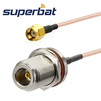 Уплотнительное кольцо для внутренней переборки Superbat N к разъему RP-SMA с косичкой RG316 20 см радиочастотный коаксиальный кабель