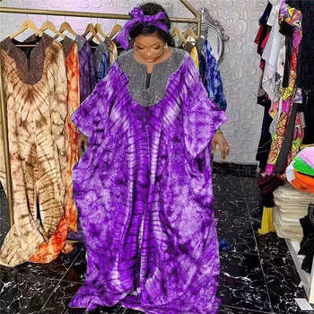 Африканские Платья Для Женщин 2023 Анкара Дашики Принт Африканская Одежда Дубай Турция Плюс Размер Бубу Мусульманский Кафтан Абая Макси Халат