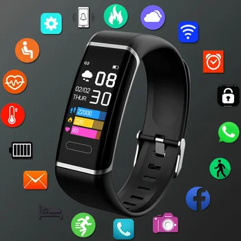 2023 Новые Смарт-Часы Фитнес-Браслет Smart Band Шагомер Монитор Сердечного Ритма Для Android IOS Smartband Силиконовые Спортивные Часы