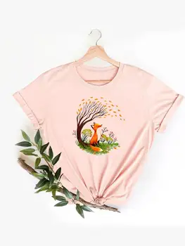 Трендовый летний топ с дикими животными, милая любовь, базовая женская одежда, модная футболка с коротким рукавом и принтом, футболка с графическим рисунком