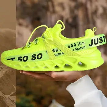 JIEMIAO 2022 Новые мужские и женские кроссовки для бега, Дышащая легкая нескользящая Повседневная спортивная обувь для прогулок, Большие размеры 36-47