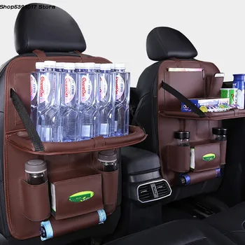 Автомобильный держатель для хранения чашек с несколькими карманами, Складная сумка, Подвесная сумка на спинку автомобильного сиденья для Mitsubishi Eclipse Cross 2018 2019 2020